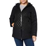Geox Womens W GENDRY Rain Jacket, BLACK, 46 (Herstellergröße:52)
