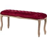 Rote Schuhbänke & Sitzbänke Flur aus Massivholz gepolstert Breite 0-50cm, Höhe 100-150cm 