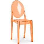 Reduzierte Orange Moderne Transparente Stühle aus Kunststoff Outdoor Breite 0-50cm, Höhe 50-100cm, Tiefe 0-50cm 