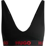 Schwarze HUGO BOSS HUGO Triangel-BHs aus Baumwolle gepolstert für Damen Größe XS 