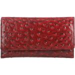 Reduzierte Rote Brieftaschen aus Leder für Damen 