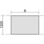 Gerämöbel 13TNZ1612 Konferenztisch Tellerfuß Zwischenelement feste Höhe (BxTxH) 1600x1200x720mm Lichtgrau