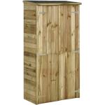 Reduzierte Rustikale Gartenschränke Holz imprägniert aus Kiefer Breite 50-100cm, Höhe 150-200cm, Tiefe 0-50cm 