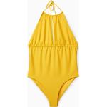 Gelbe COS Damenbadeanzüge aus Polyamid Größe M für den für den Winter 