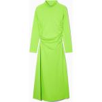 Neongrüne Langärmelige COS Midi Midikleider & knielange Kleider aus Jersey enganliegend für Damen Größe S 