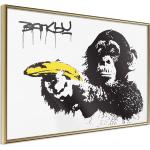 Reduzierte Schwarze Banksy Poster 
