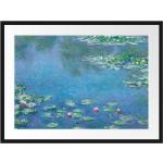 Impressionistische Claude Monet Poster aus Papier mit Rahmen 