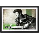 Beige WandbilderXXL Elvis Presley Bilder mit Rahmen aus Massivholz mit Rahmen 