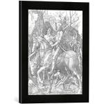 Gerahmtes Bild von Albrecht Dürer The Knight, Deat