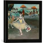 Gerahmtes Bild von Edgar Degas Dancer with Bouquet