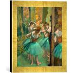 Gerahmtes Bild von Edgar Degas Danseuses en Rose,