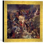 Gerahmtes Bild von Eugène Delacroix Die Schlacht v