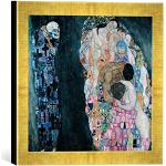 Goldene Moderne Kunst für Alle Gustav Klimt Gustav Klimt Digitaldrucke aus Glas handgemacht 30x30 