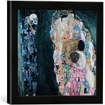 Schwarze Moderne Kunst für Alle Gustav Klimt Gustav Klimt Quadratische Digitaldrucke matt handgemacht 30x30 