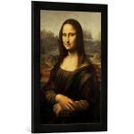 Schwarze Moderne Kunst für Alle Leonardo Da Vinci Digitaldrucke matt aus Glas handgemacht 60x40 