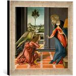 Silberne Moderne Kunst für Alle Sandro Botticelli Sandro Botticelli Quadratische Digitaldrucke aus Glas handgemacht 30x30 
