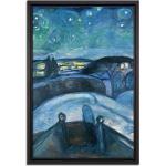 Schwarze Expressionistische Edvard Munch Leinwandbilder 