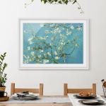 Reduzierte Graue Van Gogh Kunstdrucke matt aus Papier mit Rahmen 