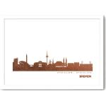 Gerahmtes Poster Bremen Skyline