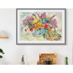 Gerahmtes Poster Früchte und Blumen von Marc Chagall