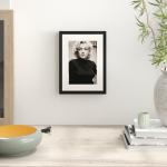 Schwarze Marilyn Monroe Poster mit Rahmen aus Papier mit Rahmen 