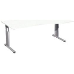 Geramöbel PC-Schreibtisch r Weiß 1800x800-1000x680 Weiß