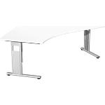 Geramöbel Schreibtisch Flex S-618315-WS, weiß, Maße: 216,6 x 113cm, 135° Winkel