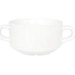 Weiße Van Well Trend Suppentassen 250 ml aus Porzellan mikrowellengeeignet 6-teilig 