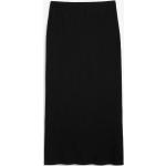 Schwarze Elegante Monki Maxi Maxiröcke aus Baumwolle enganliegend für Damen Größe XS 