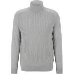 Hellgraue HUGO BOSS BOSS Rollkragen Kaschmir-Pullover aus Baumwolle für Herren Größe 3 XL 