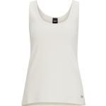 Weiße HUGO BOSS BOSS Bio Feinripp-Unterhemden aus Baumwolle für Damen Größe XL 