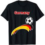 Schwarze Deutschland Kinder T-Shirts mit Deutschland-Motiv 