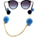 Blaue Brillenketten aus Edelstahl für Damen 