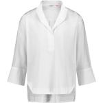 Weiße Casual 3/4-ärmelige Gerry Weber Bio V-Shirts aus Baumwolle für Damen Größe L 