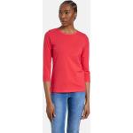 Rote 3/4-ärmelige Basic-Shirts für Damen Größe M 