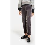 Reduzierte Taupefarbene Unifarbene Gerry Weber Samthosen mit Reißverschluss aus Baumwolle für Damen Größe XL 
