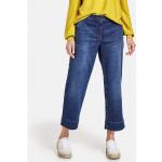 Reduzierte Dunkelblaue Unifarbene Gerry Weber 7/8 Jeans & Ankle-Jeans mit Reißverschluss aus Denim für Damen Größe XL 