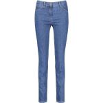 Blaue Gerry Weber Best4me Skinny Jeans mit Reißverschluss aus Denim für Damen Größe S 