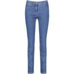 Blaue Gerry Weber Best4me Skinny Jeans mit Reißverschluss aus Denim für Damen Größe L 