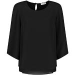 Reduzierte Schwarze Unifarbene 3/4-ärmelige Gerry Weber Tunika-Blusen aus Polyester für Damen Größe S 