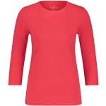 Unifarbene Elegante 3/4-ärmelige Gerry Weber Bio Rundhals-Ausschnitt T-Shirts aus Baumwolle für Damen Größe M für den für den Sommer 