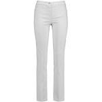Reduzierte Weiße Unifarbene Gerry Weber Straight Leg Jeans aus Denim für Damen Größe M Petite 