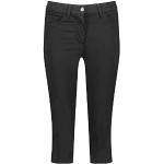 Schwarze Unifarbene Gerry Weber Best4me Bio Capri-Jeans aus Baumwolle für Damen Größe S 