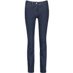Gerry Weber Damen Figurformende Jeans Best4me Slim Fit Kurzgröße unifarben Kurzgröße Dark Blue Denim 38S