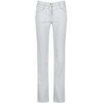 Hellgraue Unifarbene Gerry Weber Best4me Bio 5-Pocket Jeans aus Denim für Damen Größe XS Petite 