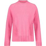 Pinke Unifarbene Langärmelige Gerry Weber Rundhals-Ausschnitt Rundhals-Pullover für Damen Größe L 