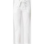 Weiße Gerry Weber Edition Freizeithosen aus Baumwolle für Damen Größe XL 