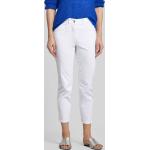 Weiße Gerry Weber Edition 5-Pocket Hosen mit Reißverschluss aus Baumwollmischung für Damen Größe XS 