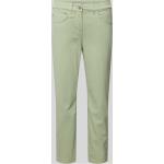Grüne Gerry Weber Edition 5-Pocket Hosen mit Reißverschluss aus Baumwollmischung für Damen Größe S 