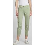 Grüne Gerry Weber Edition 5-Pocket Hosen mit Reißverschluss aus Baumwollmischung für Damen Übergrößen 